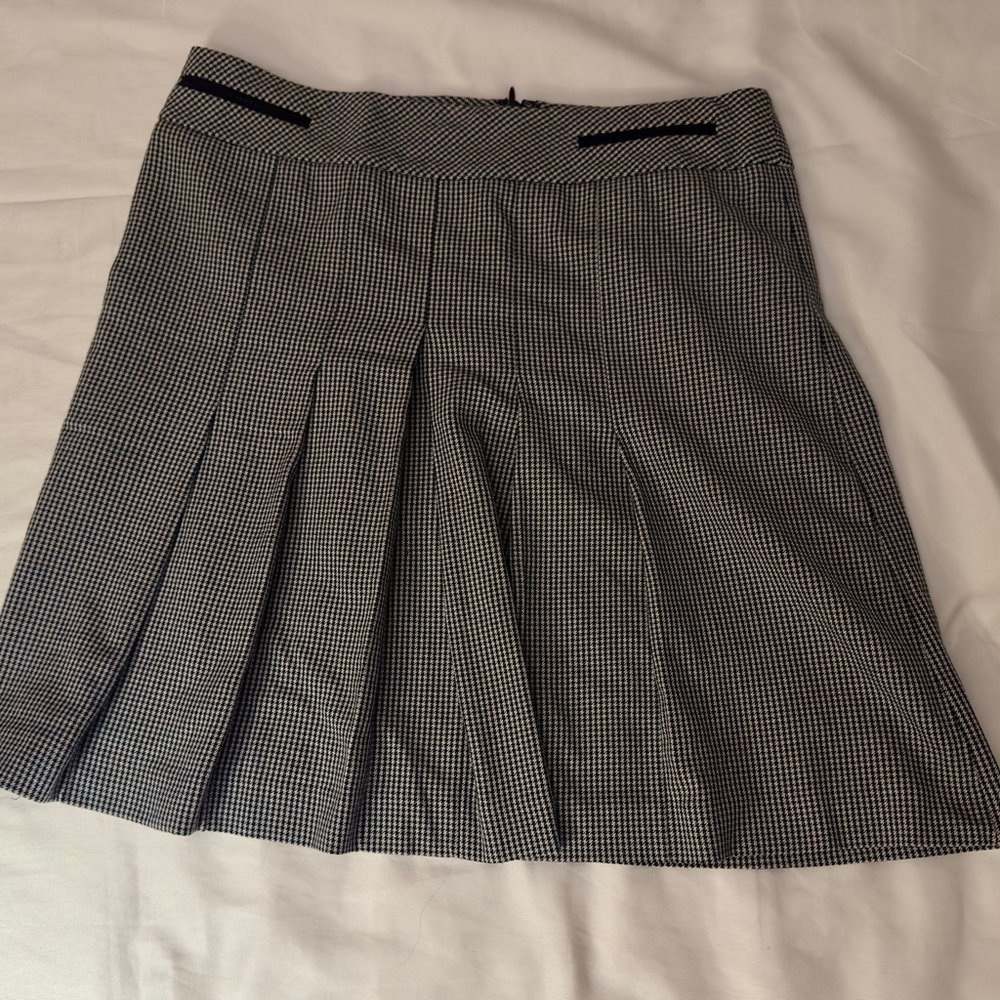 Ann Taylor Black and White A-Line Skirt
